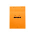 Rhodia No. 16 Top Stapled Notepad A5 Lined Orange