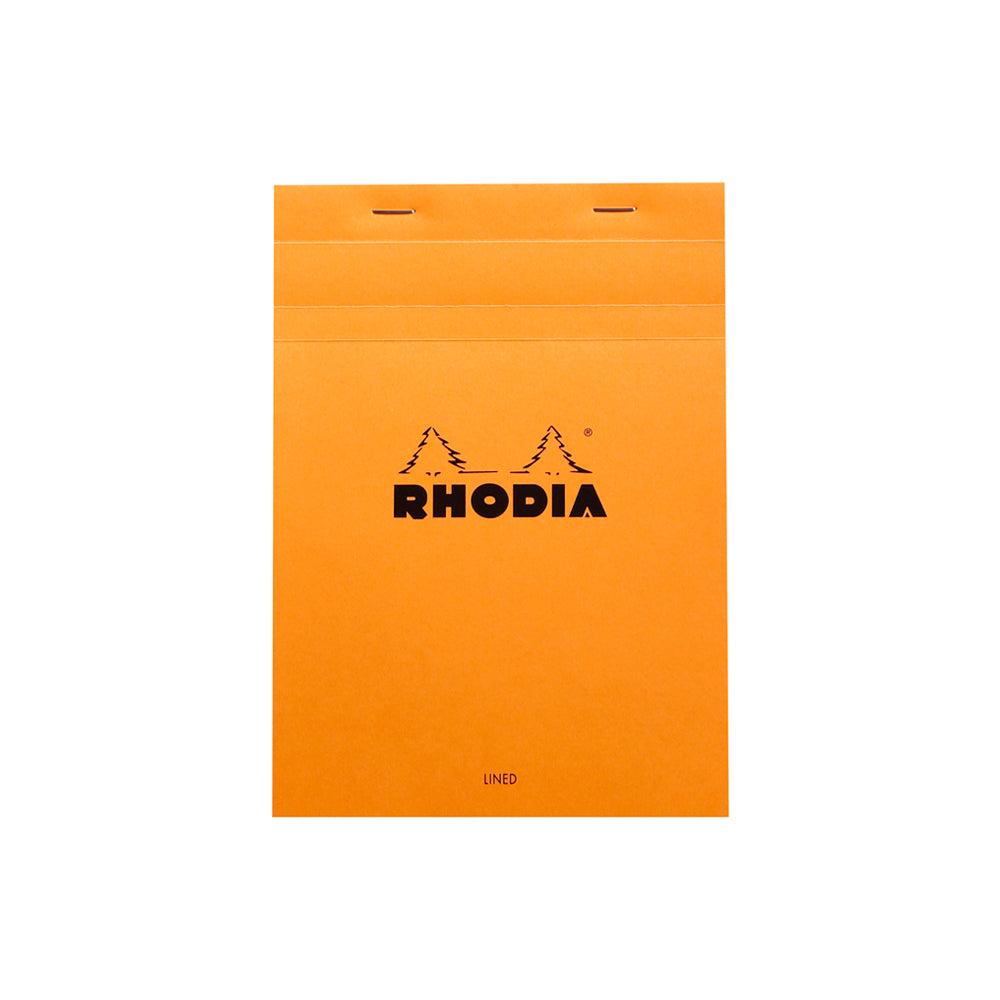 Rhodia No. 16 Top Stapled Notepad A5 Lined Orange