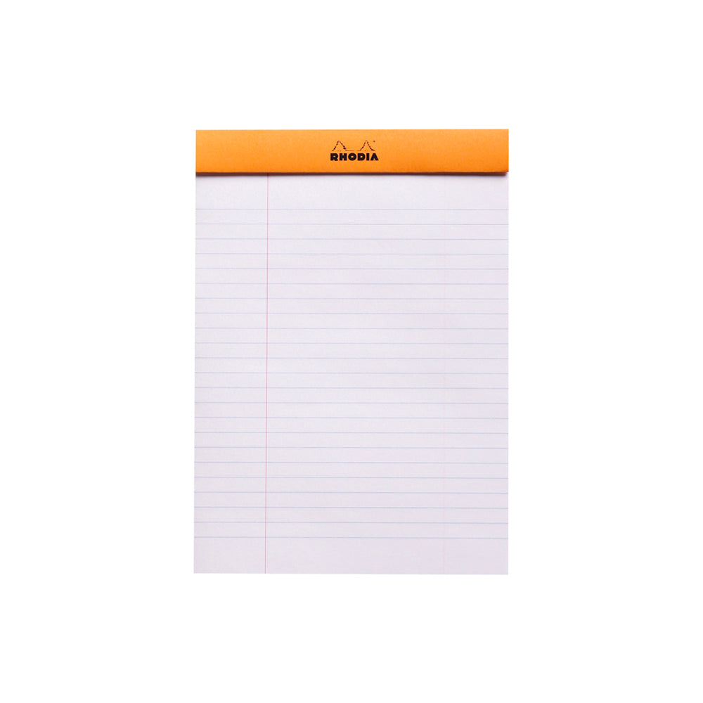 Rhodia No. 16 Top Stapled Notepad A5 Lined Orange