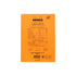 Rhodia No. 16 Top Stapled Notepad A5 Lined Orange