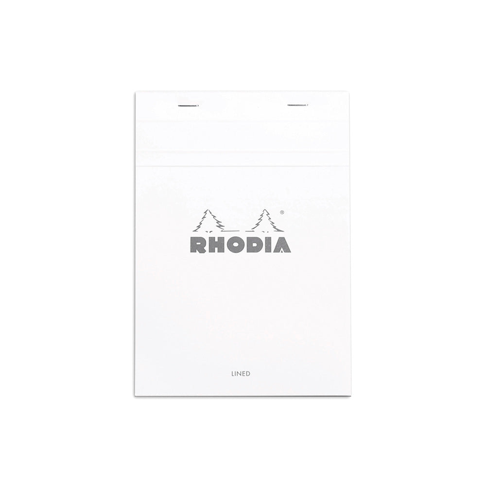 Rhodia No. 16 Top Stapled Notepad A5 Lined White