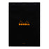 Rhodia No. 18 Top Stapled Notepad A4 Blank Black