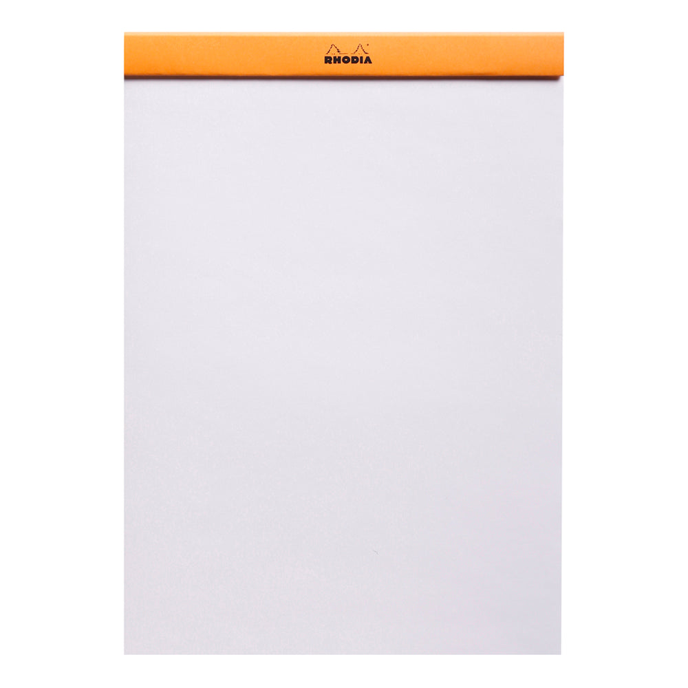 Rhodia No. 18 Top Stapled Notepad A4 Blank Orange