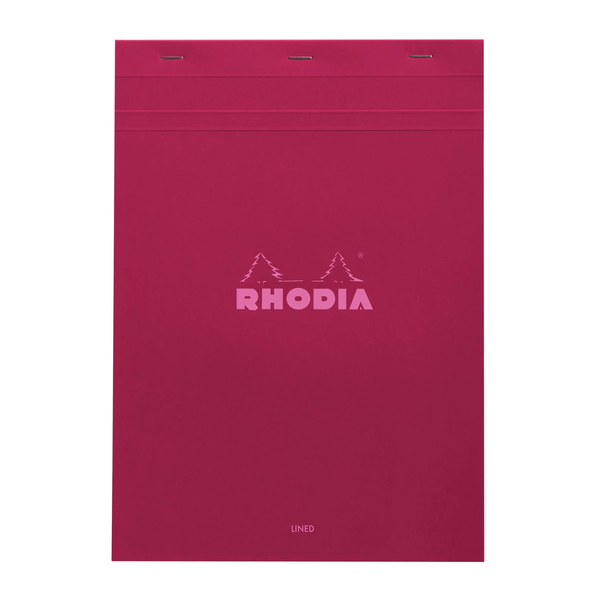 Rhodia No. 18 Top Stapled Notepad A4 Lined Plum