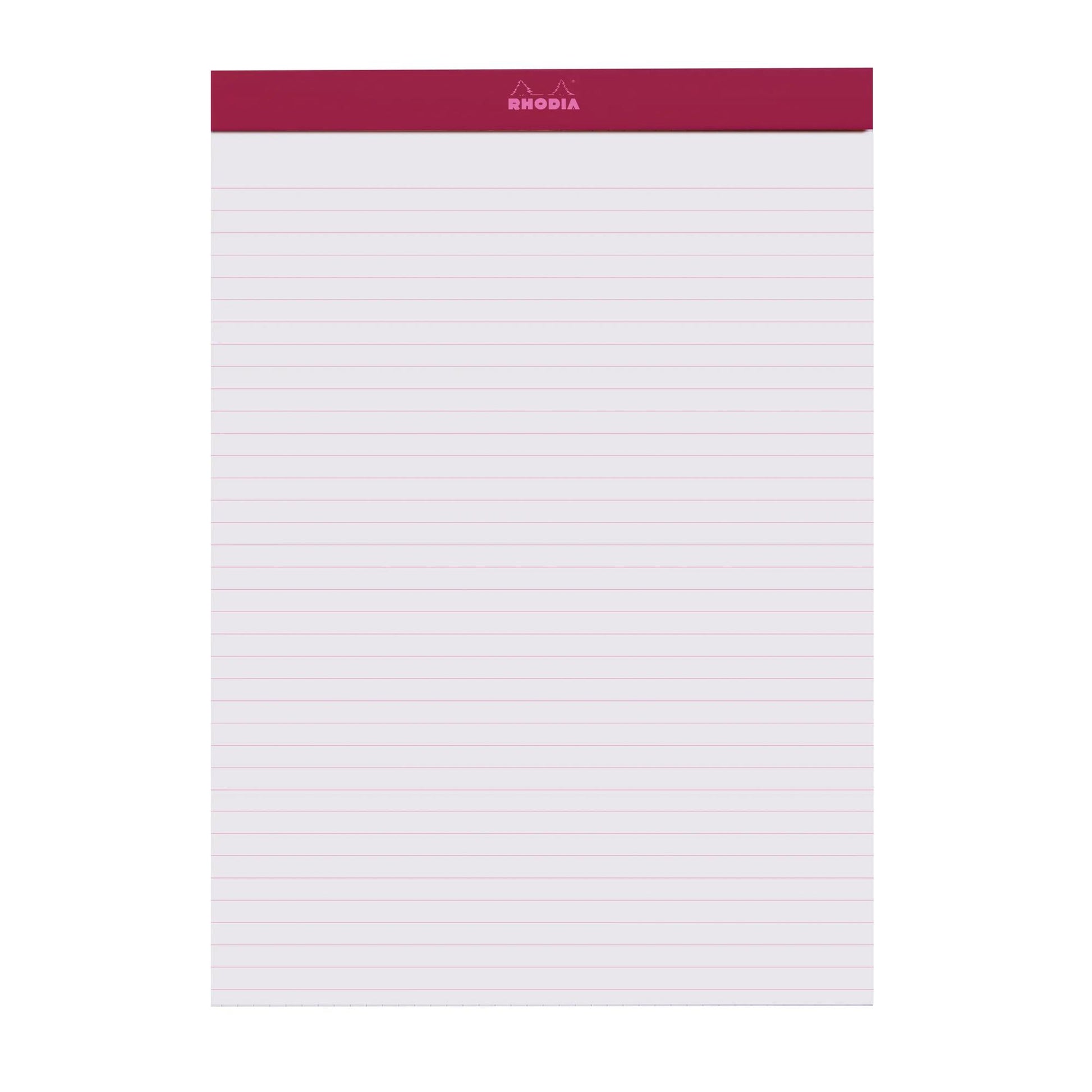 Rhodia No. 18 Top Stapled Notepad A4 Lined Plum