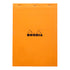 Rhodia No. 18 Top Stapled Notepad A4 Grid Orange