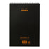 Rhodia Wirebound Notepad A4 Grid Black