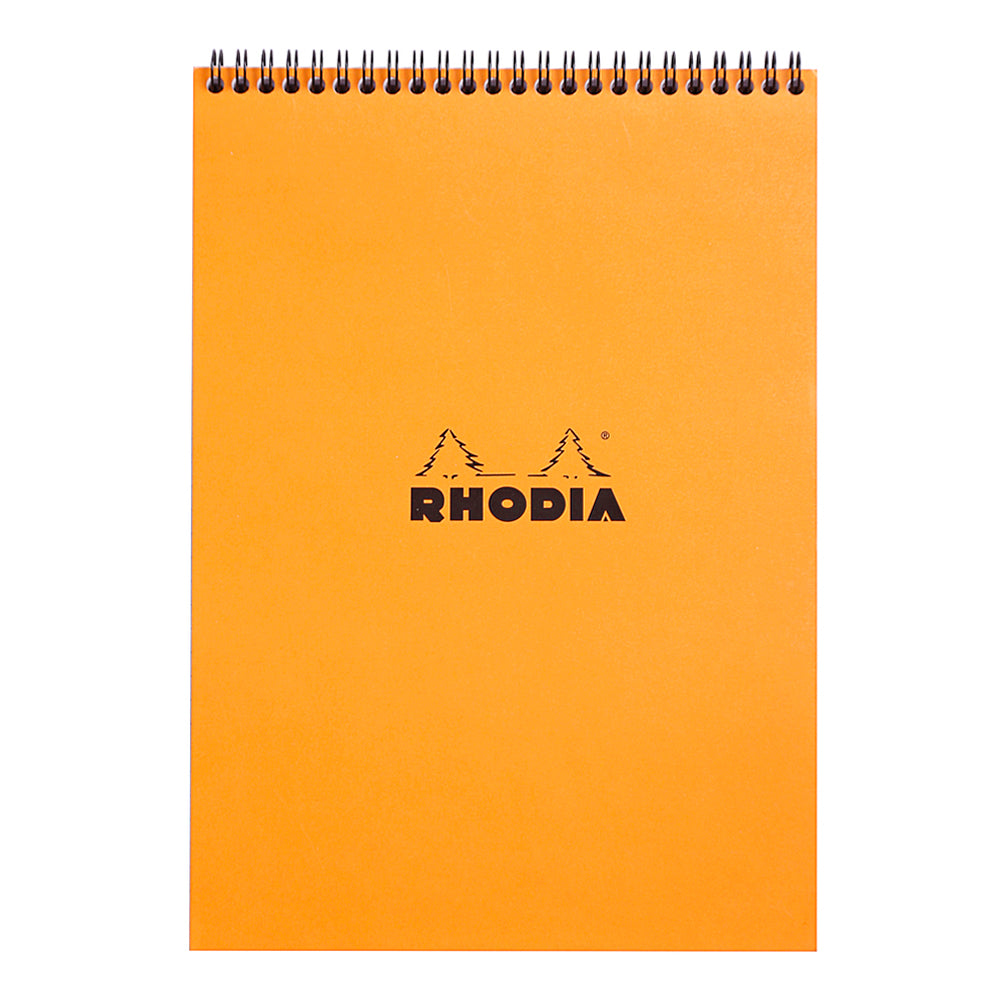 Rhodia Wirebound Notepad A4 Grid Orange