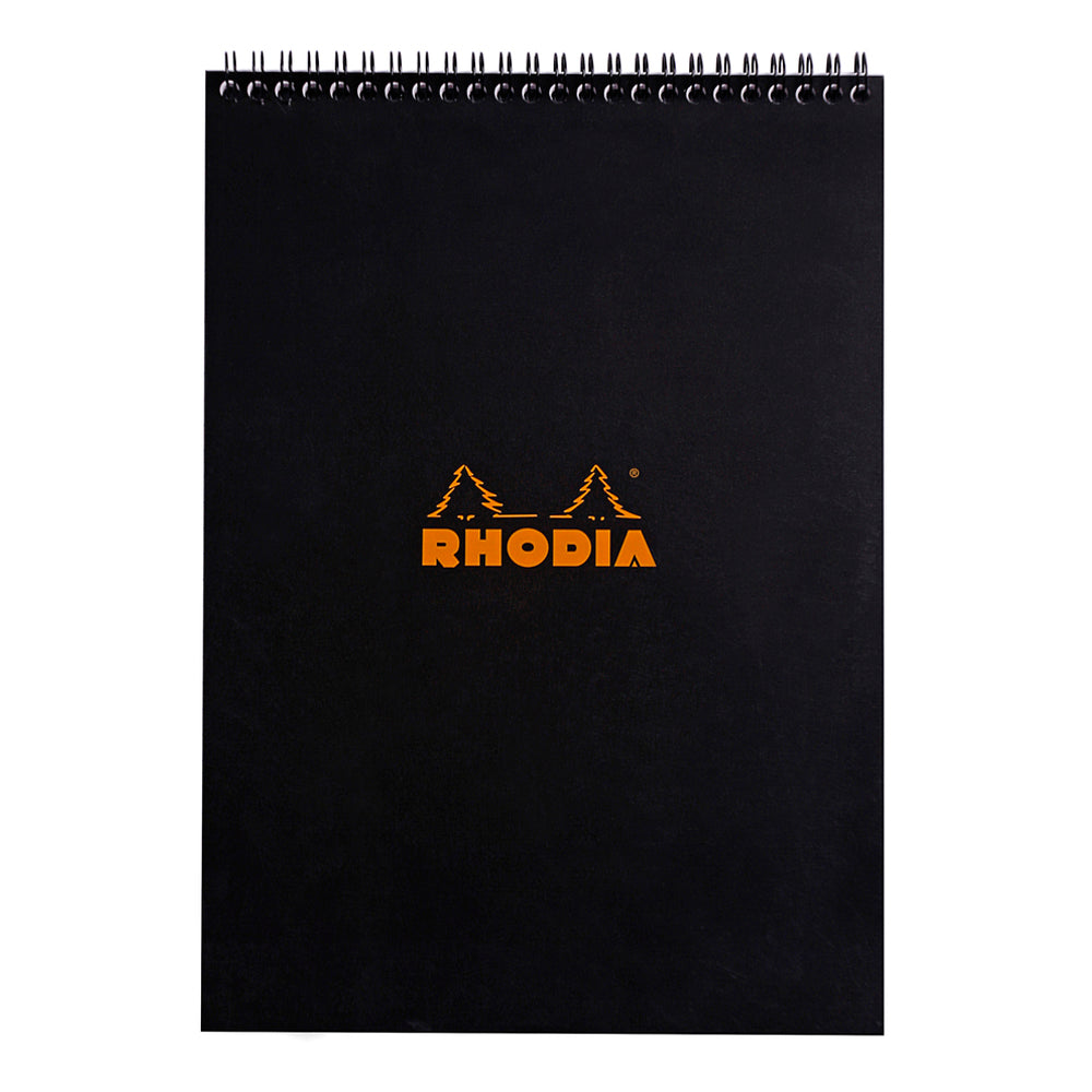 Rhodia Wirebound Notepad A4 Lined Black