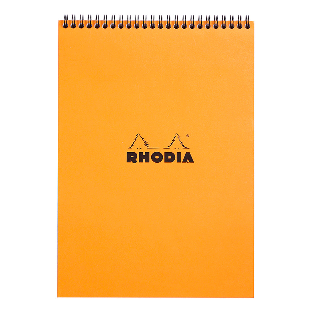 Rhodia Wirebound Notepad A4 Lined Orange