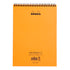 Rhodia Wirebound Notepad A4 Lined Orange