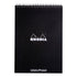 Rhodia Wirebound Notepad A4 Dot Grid Black