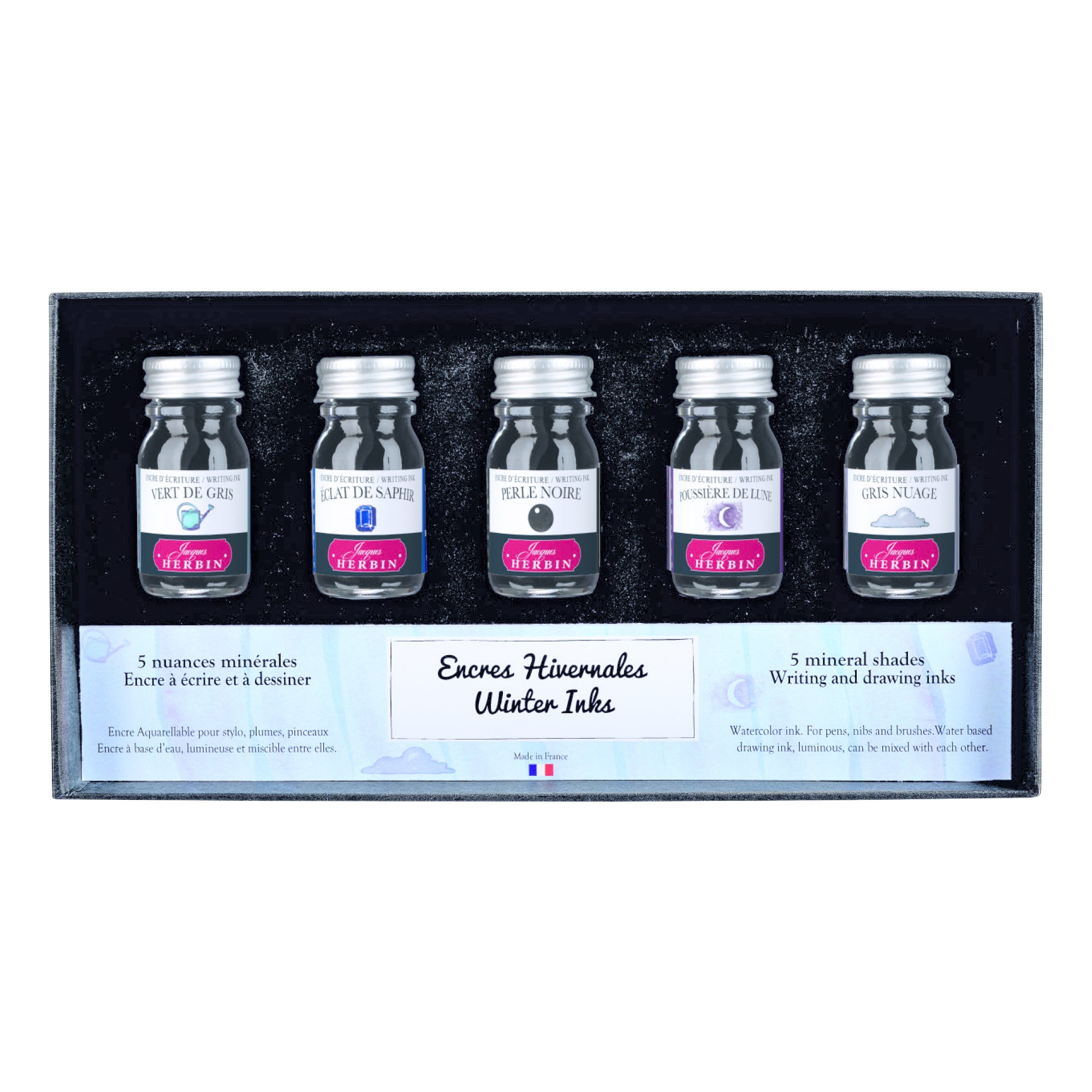Jacques Herbin Writing Inks Set Winter