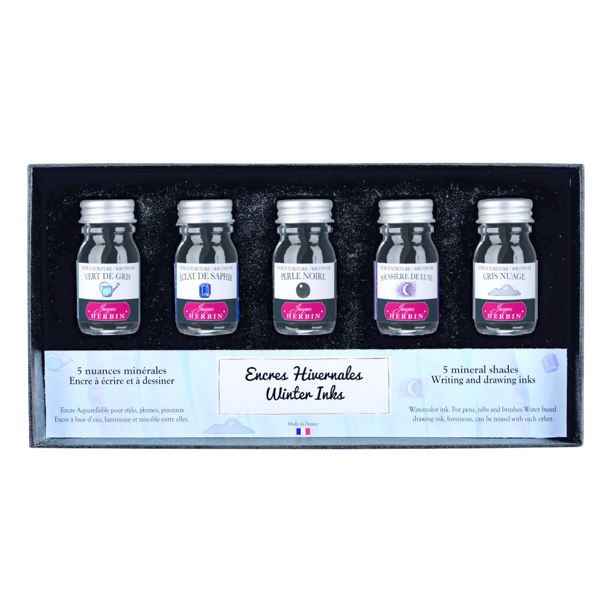 Jacques Herbin Writing Inks Set Winter