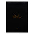 Rhodia No. 18 Top Stapled Notepad A4 Lined Black