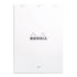 Rhodia No. 18 Top Stapled Notepad A4 Lined White