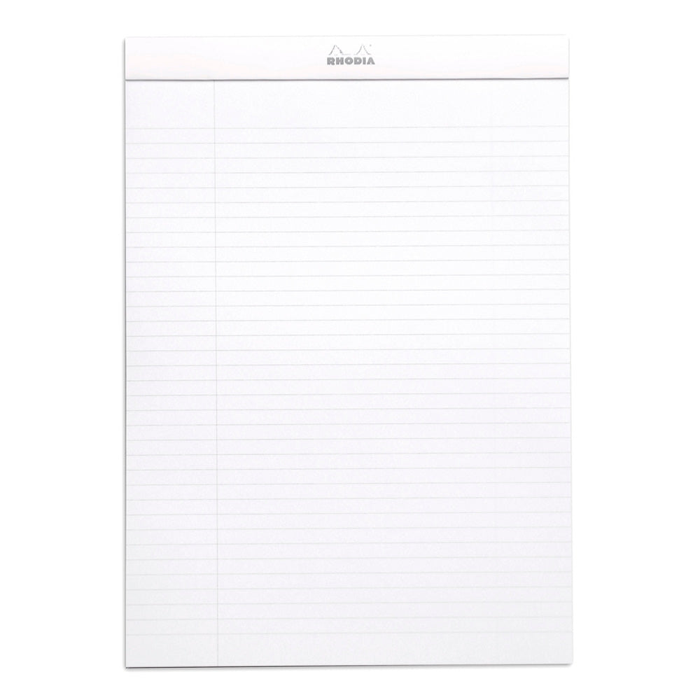 Rhodia No. 18 Top Stapled Notepad A4 Lined White