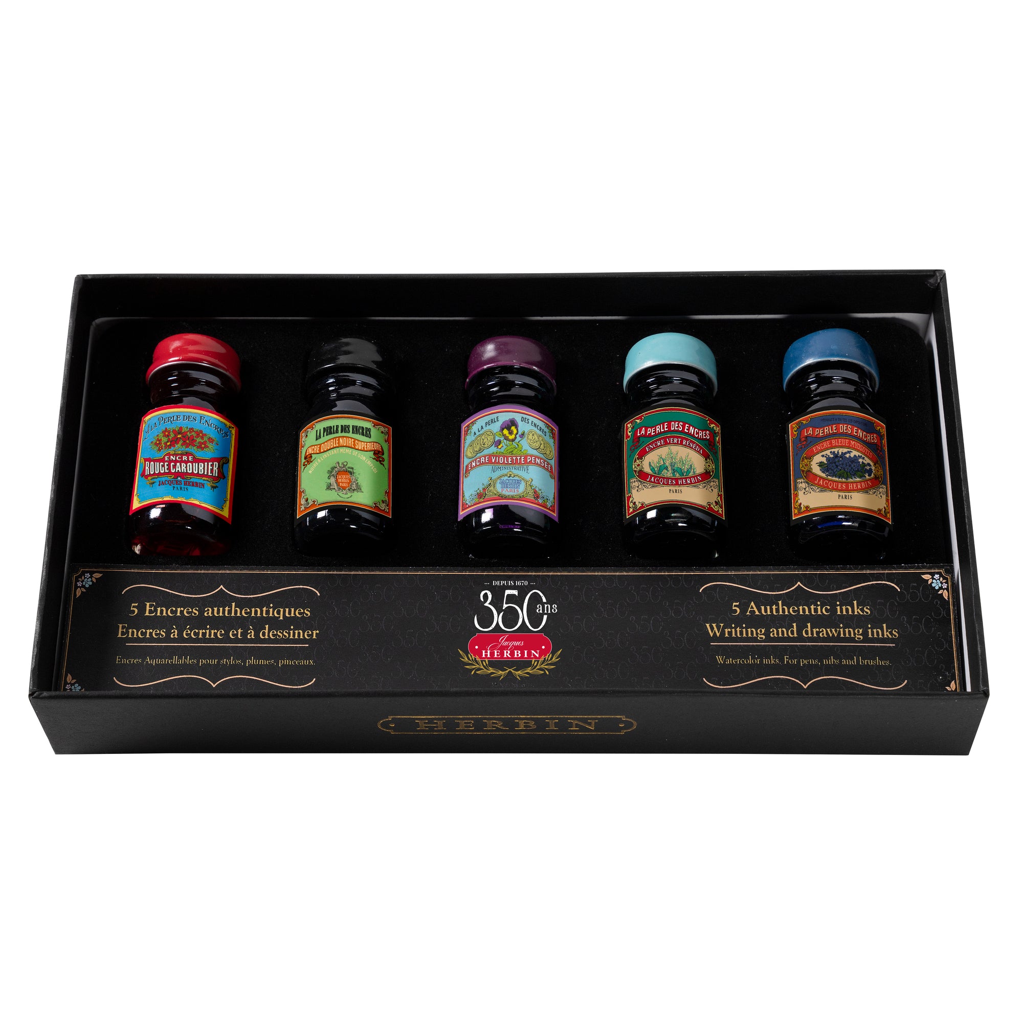 Jacques Herbin 350th Anniversary Writing Inks Gift Set