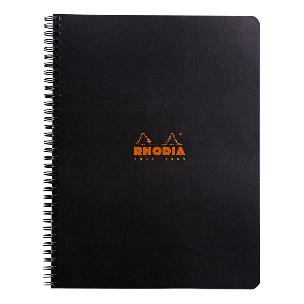 Rhodia Wirebound Notebook A4+ Lined Black