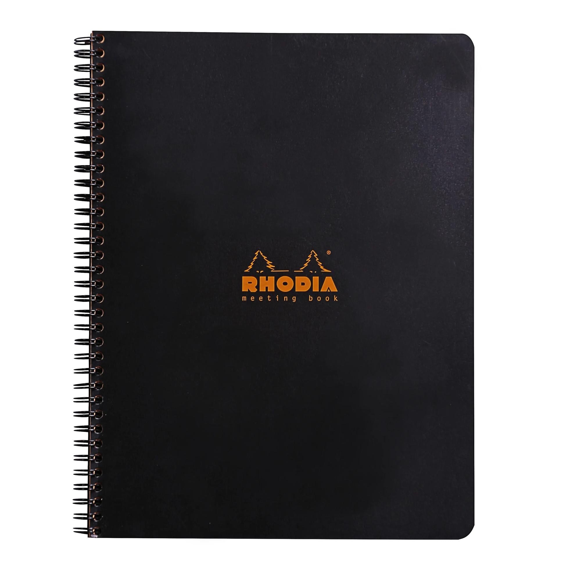 Rhodia Meeting Book Wirebound A4+ Black