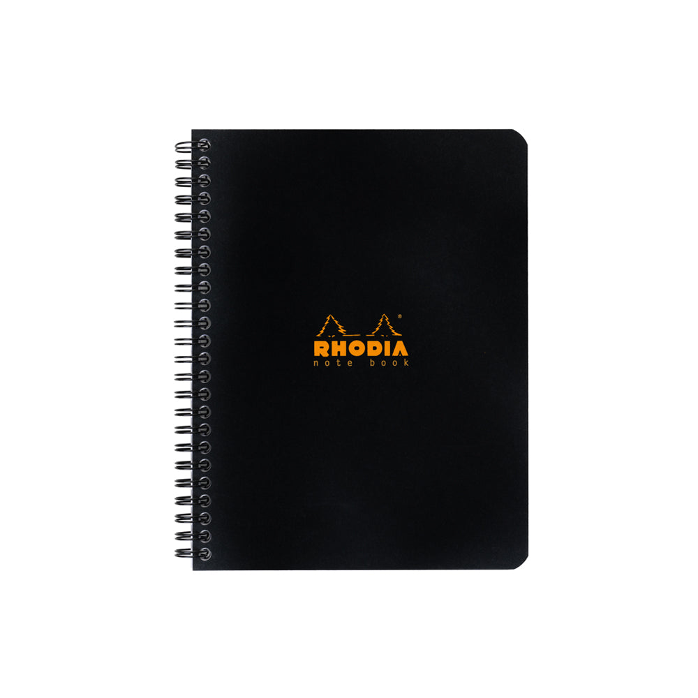 Rhodia Wirebound Notebook A5+ Grid Black