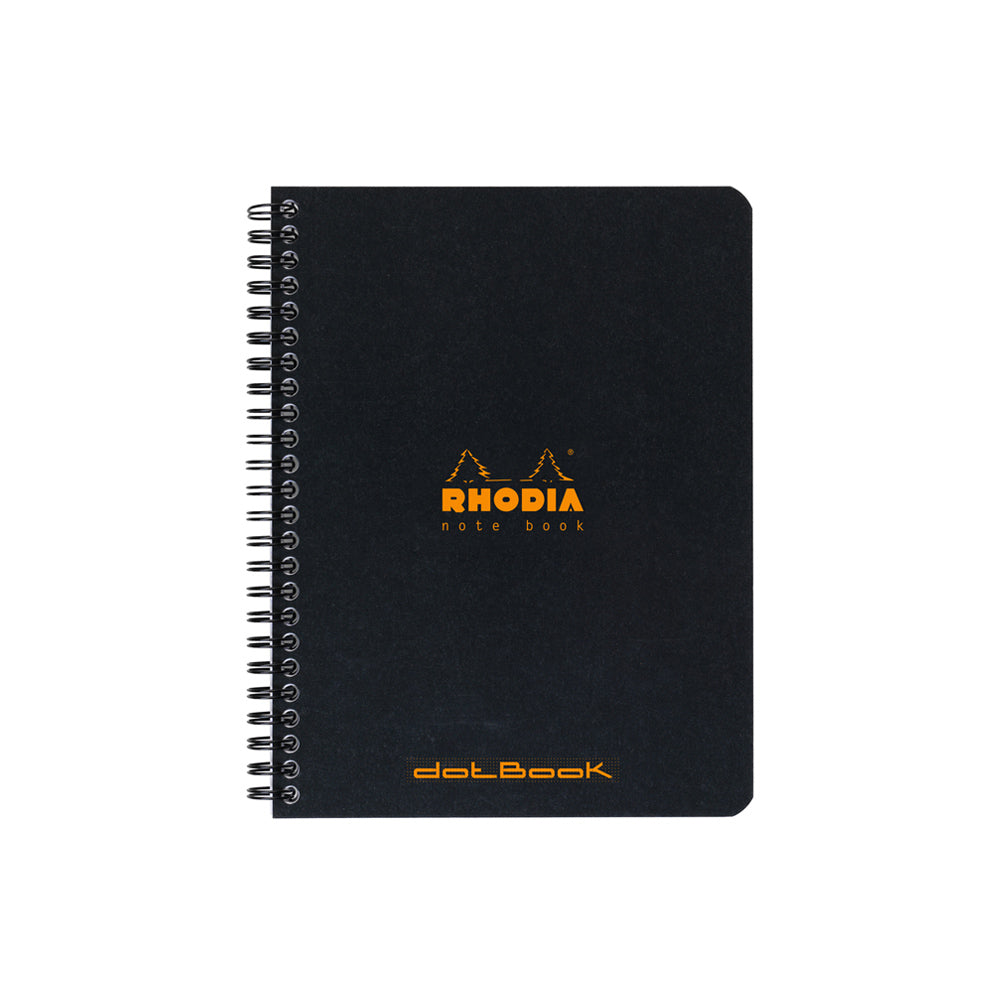 Rhodia Wirebound Notebook A5+ Dot Grid Black