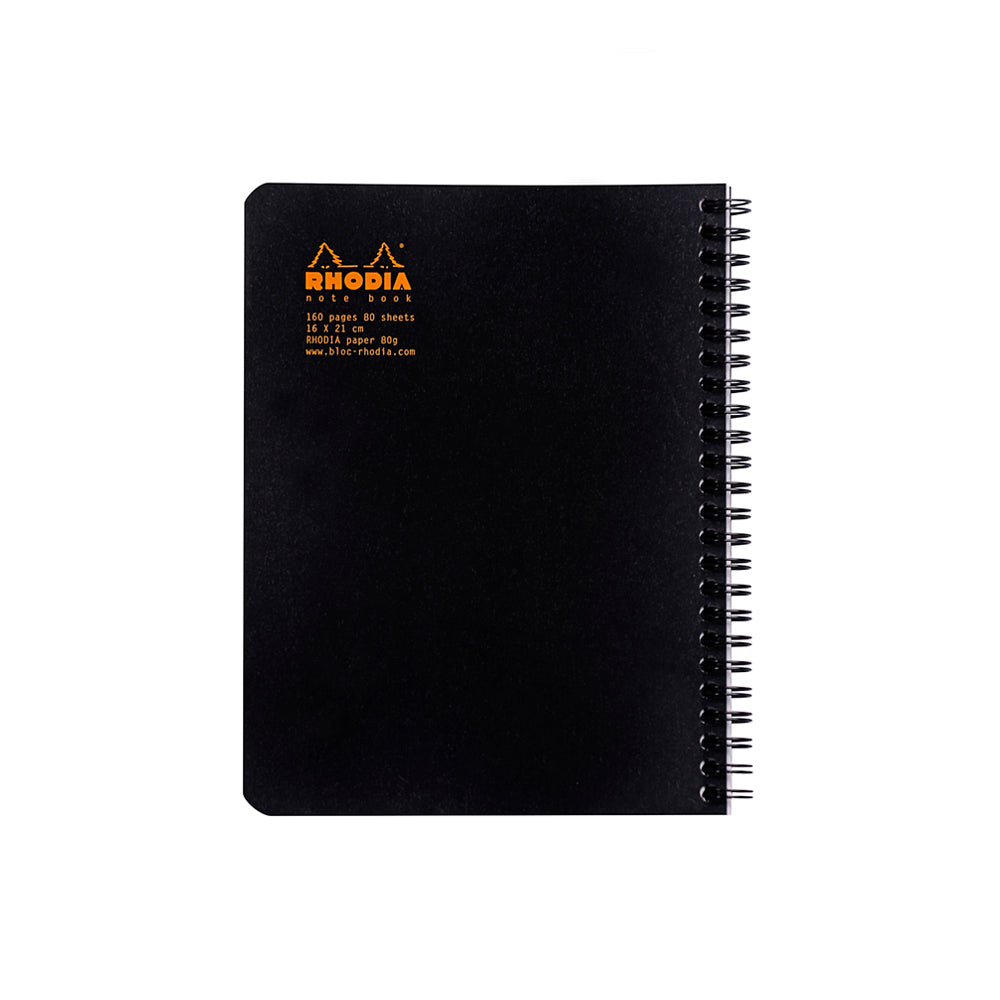 Rhodia Wirebound Notebook A5+ Dot Grid Black