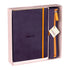 Rhodiarama Goalbook & Pencil Case Gift Set Eggplant