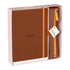 Rhodiarama Goalbook & Pencil Case Gift Set Brown