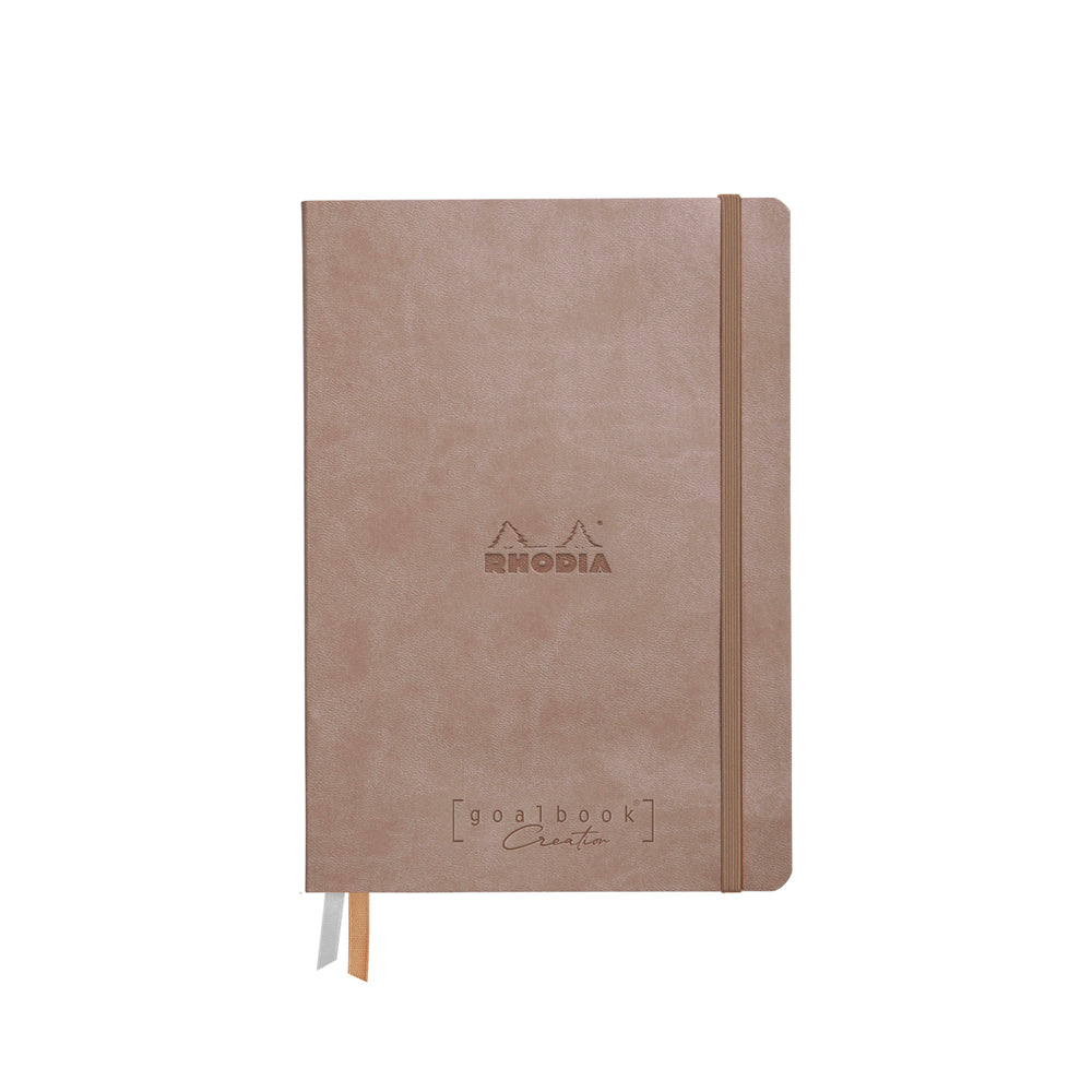 Rhodiarama Goalbook Creation A5 Blank Taupe