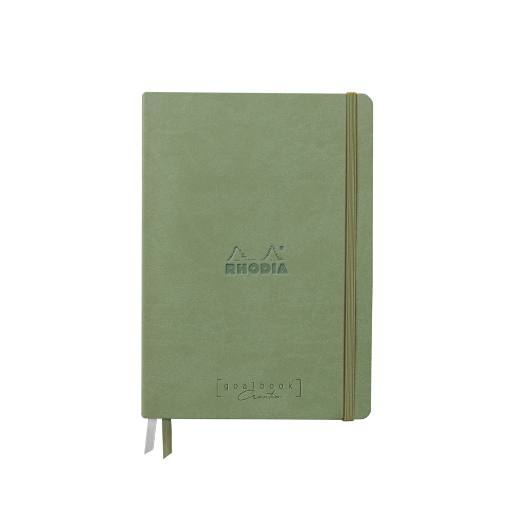 Rhodiarama Goalbook Creation A5 Blank Celadon Green