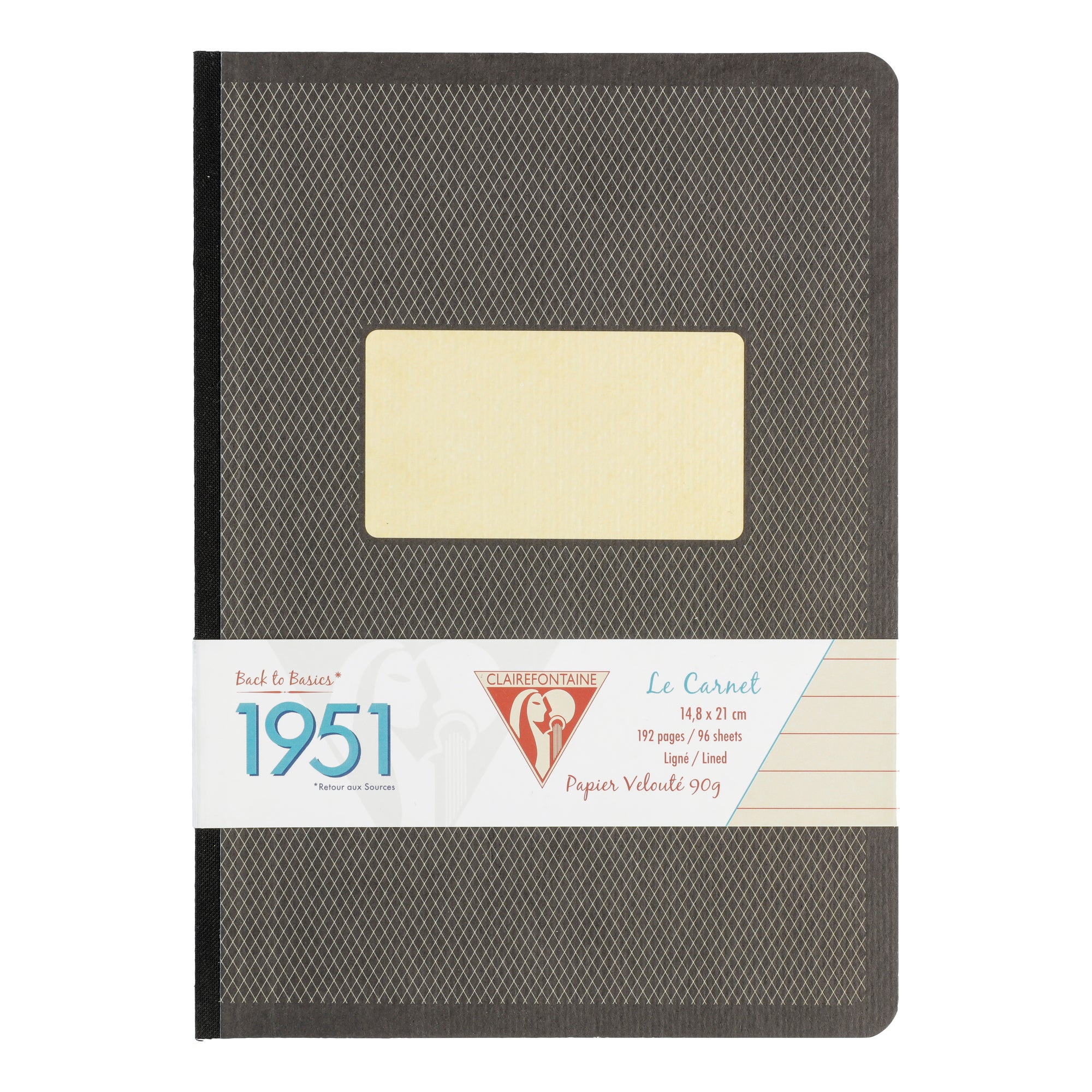 Clairefontaine 1951 Clothbound Notebook A5 Lined Black