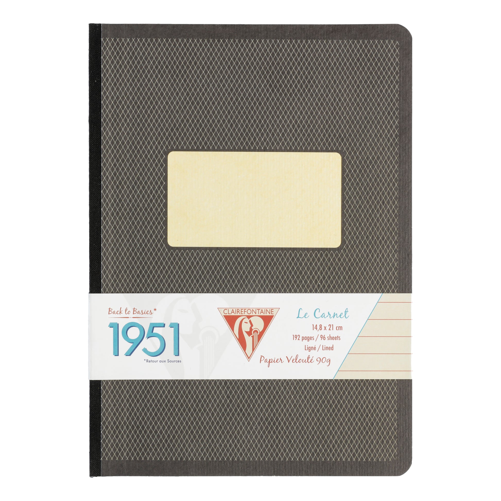 Clairefontaine 1951 Clothbound Notebook A5 Lined Black
