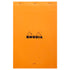 Rhodia No. 19 Top Stapled Notepad A4+ Lined Orange