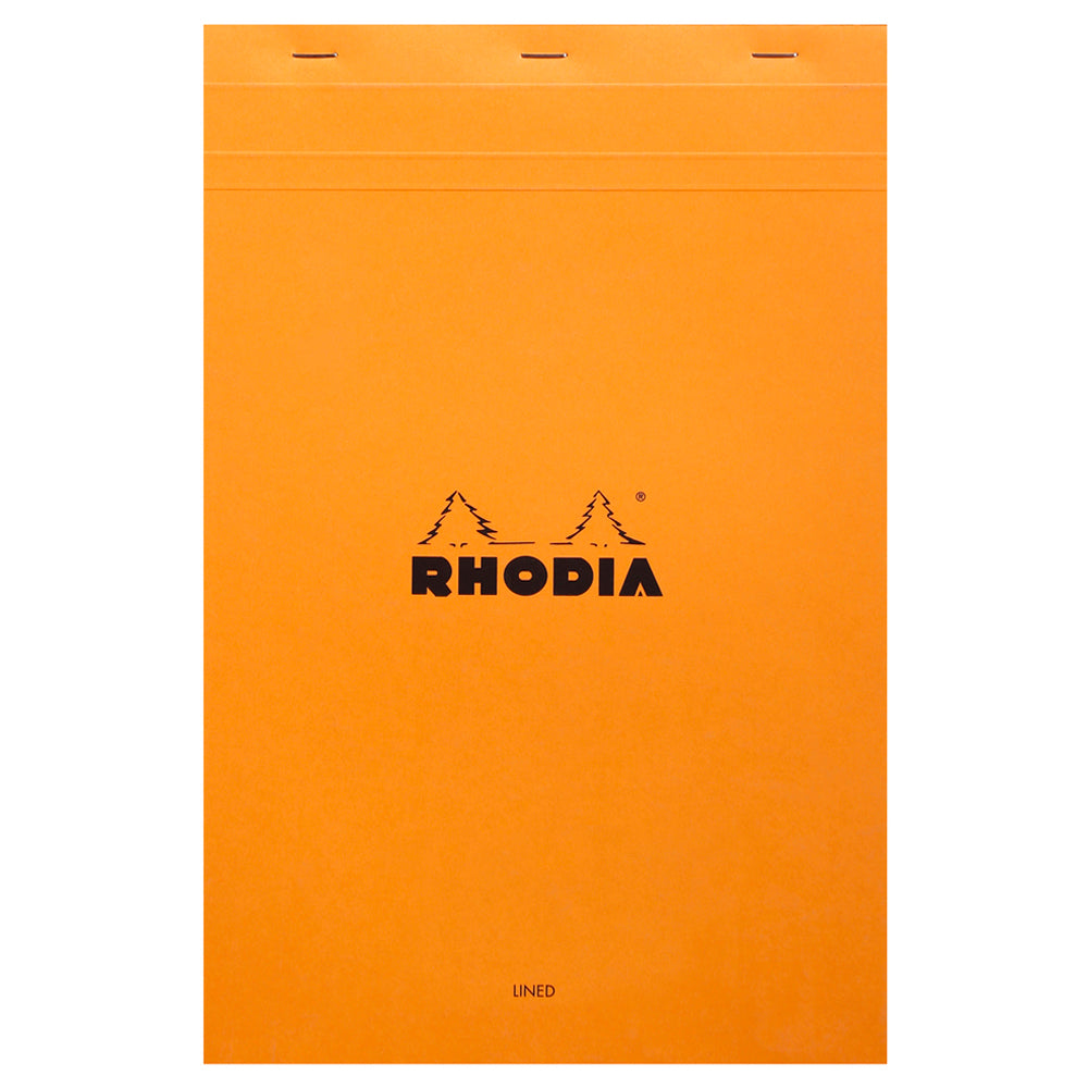 Rhodia No. 19 Top Stapled Notepad A4+ Lined Orange