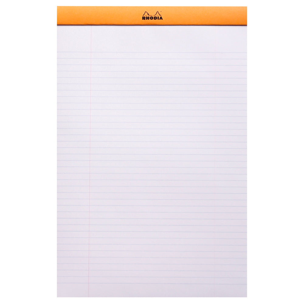 Rhodia No. 19 Top Stapled Notepad A4+ Lined Orange