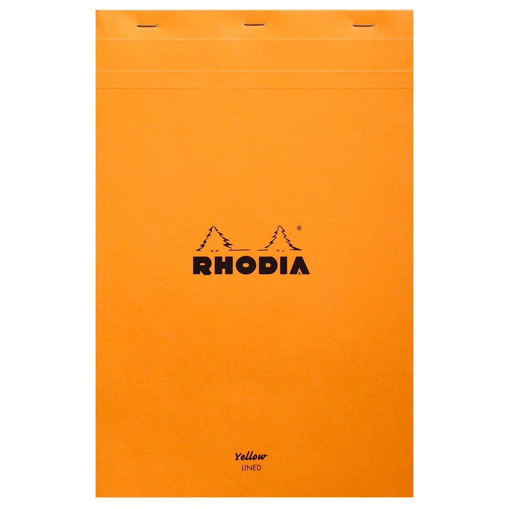 Rhodia No. 19 Top Stapled Legal Pad A4+ Lined Orange