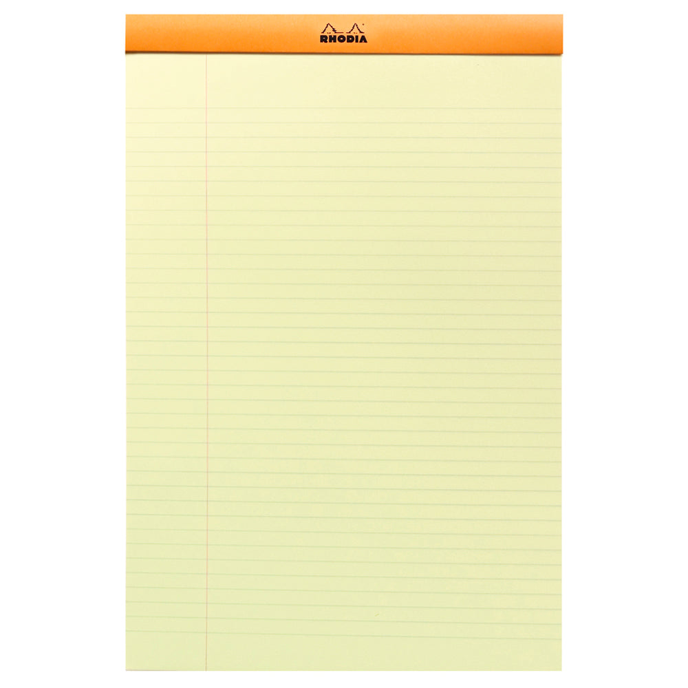 Rhodia No. 19 Top Stapled Legal Pad A4+ Lined Orange