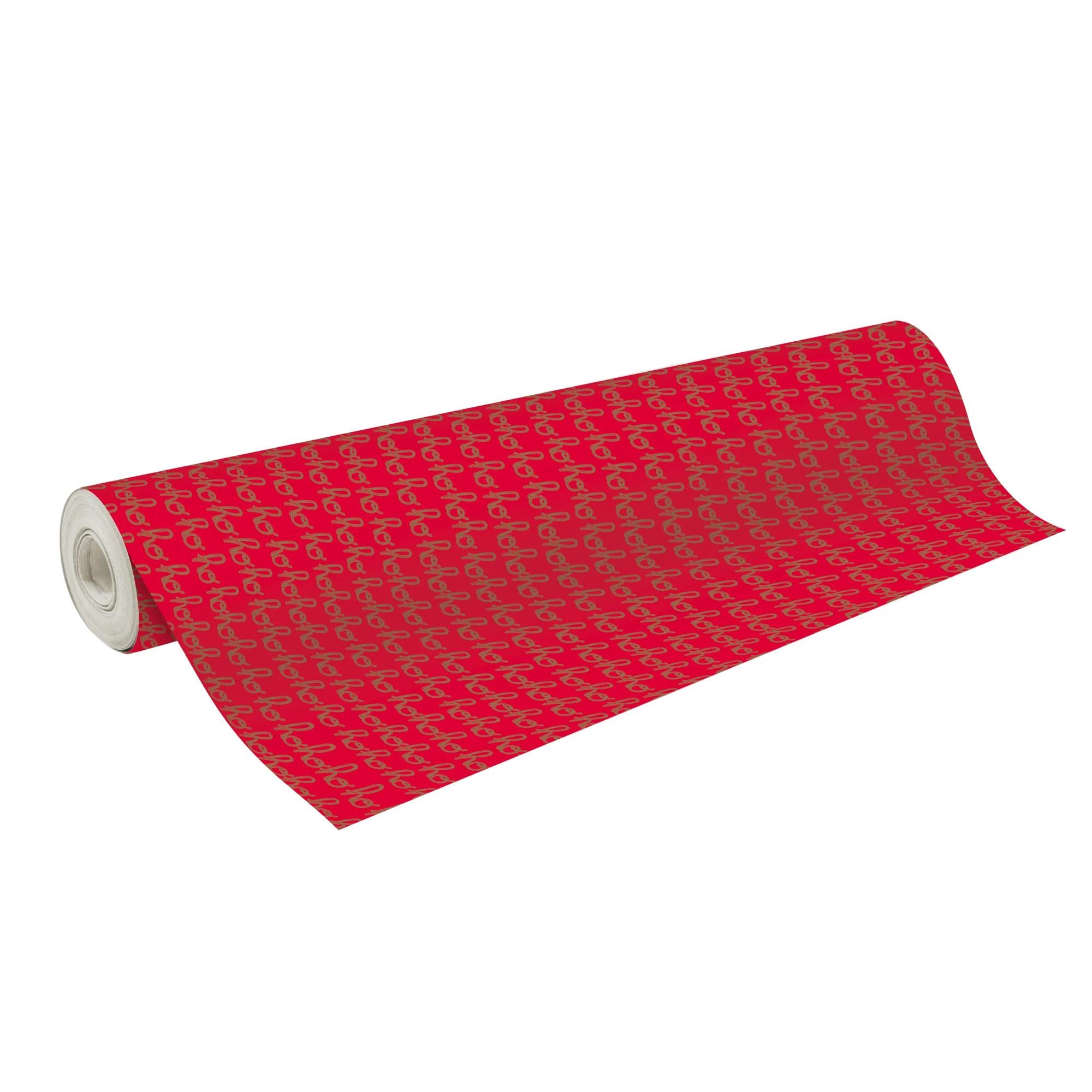 Clairefontaine Wrapping Paper Counter Roll 50 m x 70 cm Red Ho Ho Ho