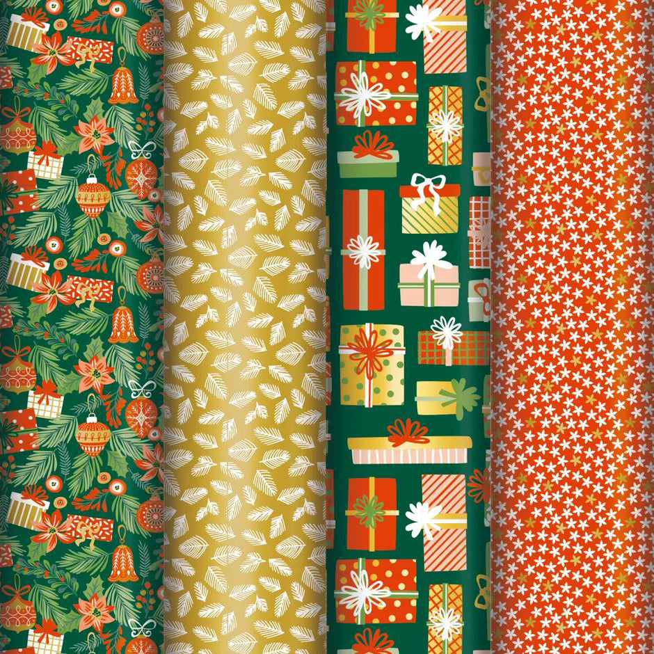 Clairefontaine Wrapping Paper Roll (2 metres) Christmas Joy