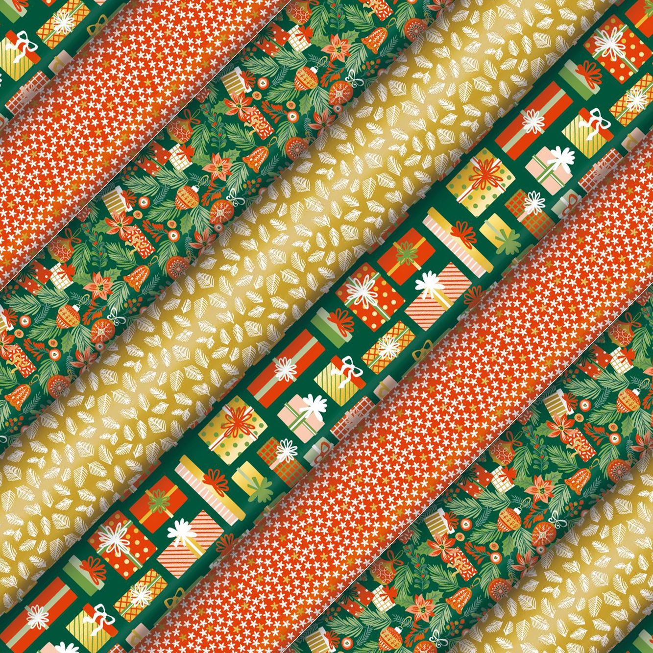Clairefontaine Wrapping Paper Roll (2 metres) Christmas Joy