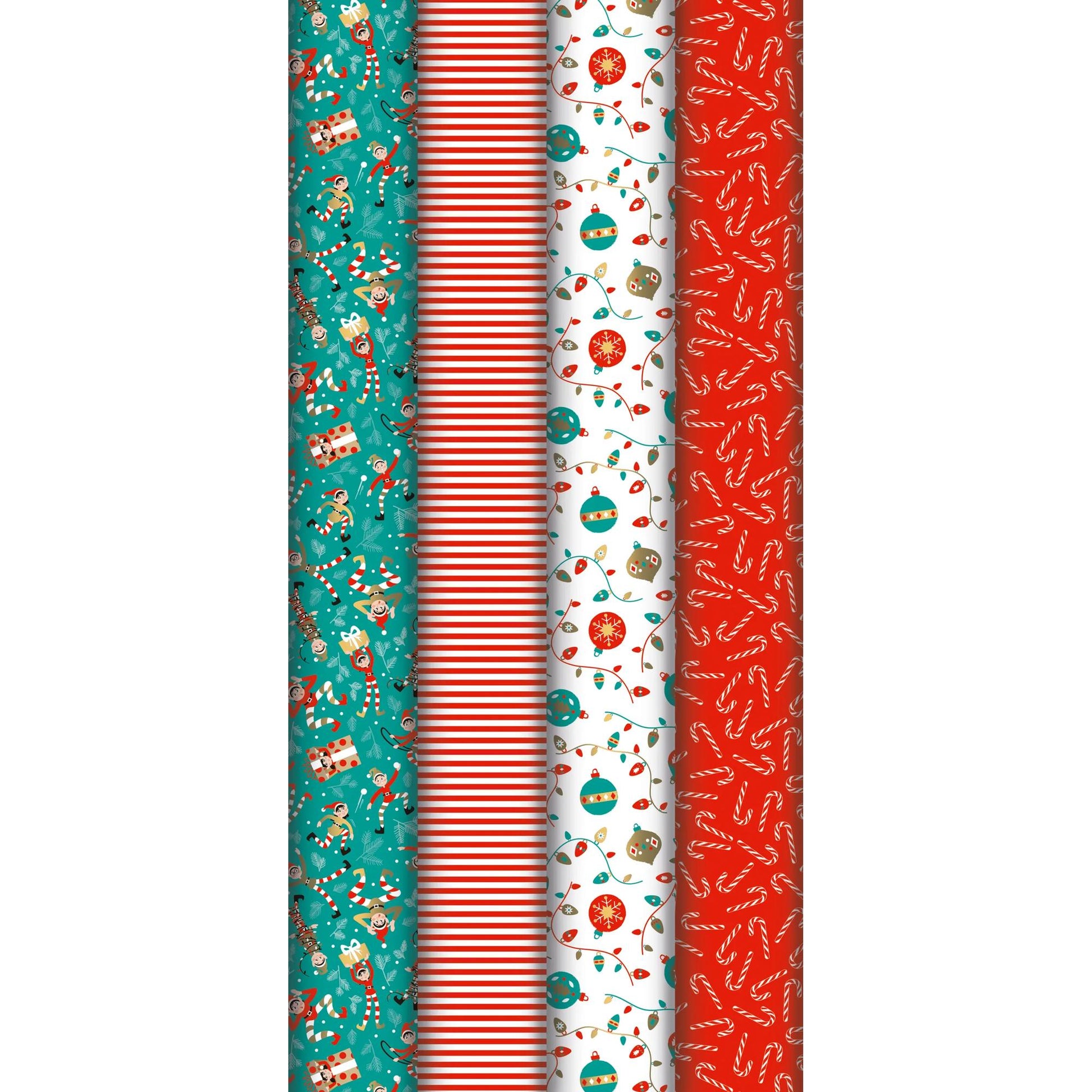 Clairefontaine Wrapping Paper Roll (2 Metres) Christmas Elves