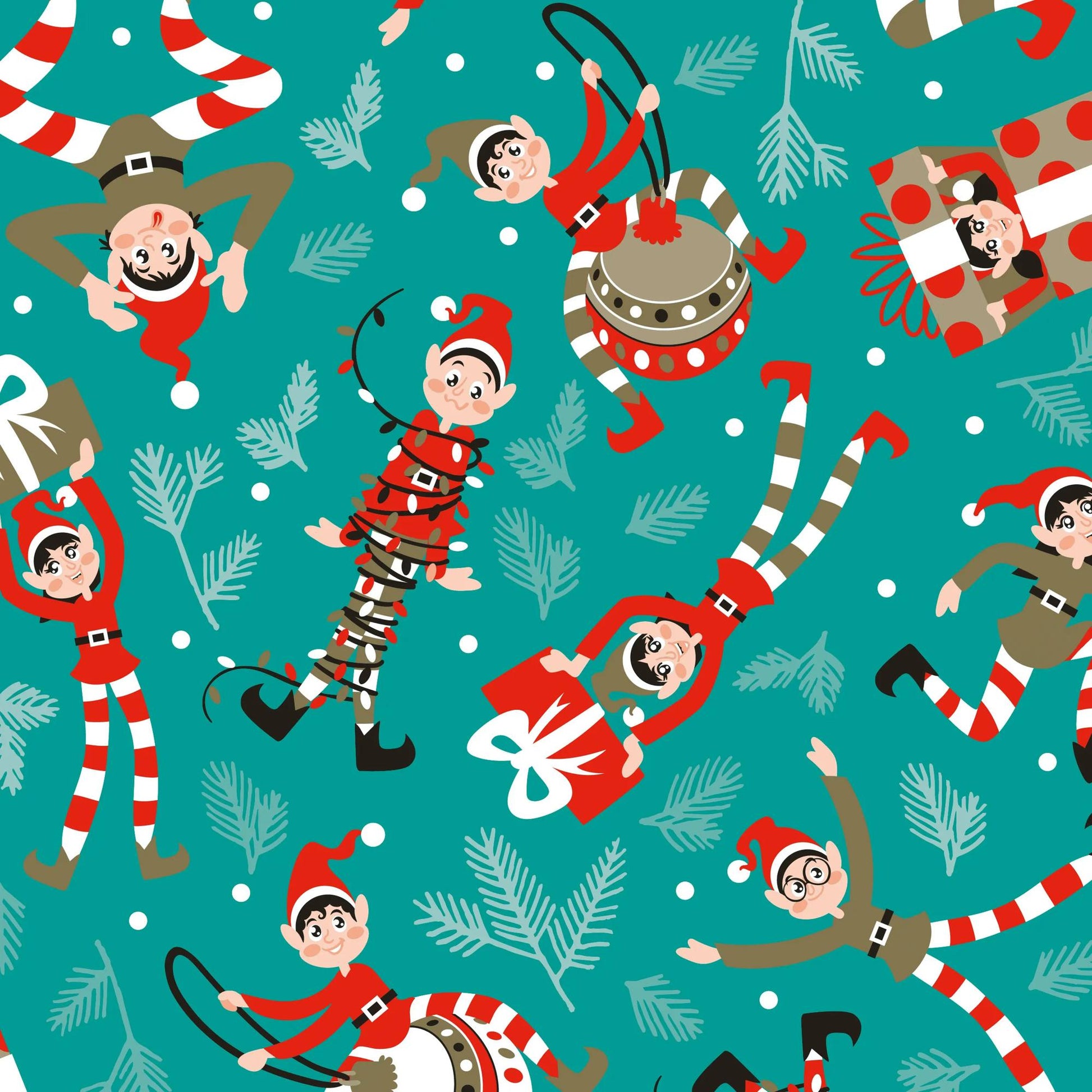 Clairefontaine Wrapping Paper Counter Roll 50 m x 70 cm Elves