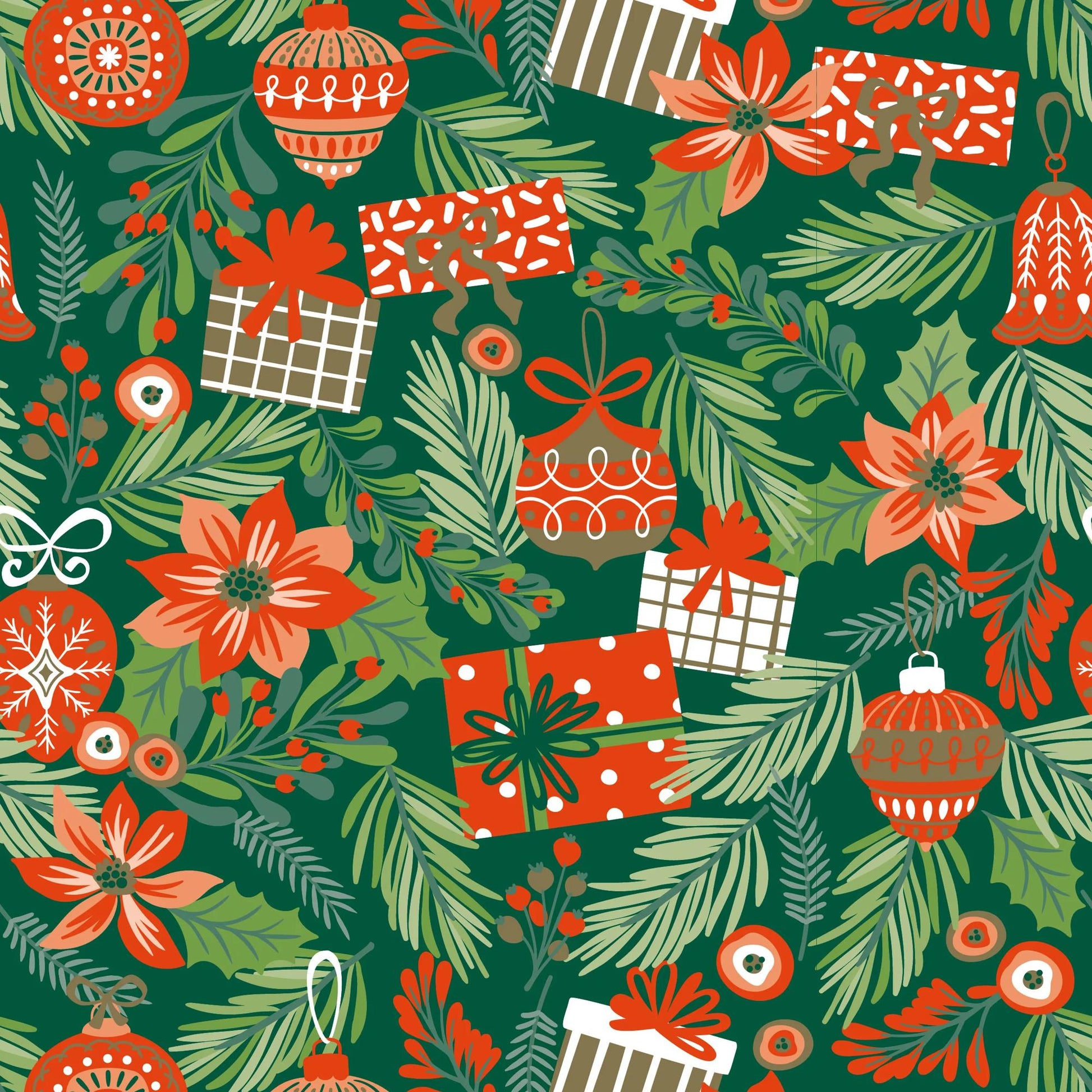 Clairefontaine Wrapping Paper Counter Roll 50 m x 70 cm Christmas Joy