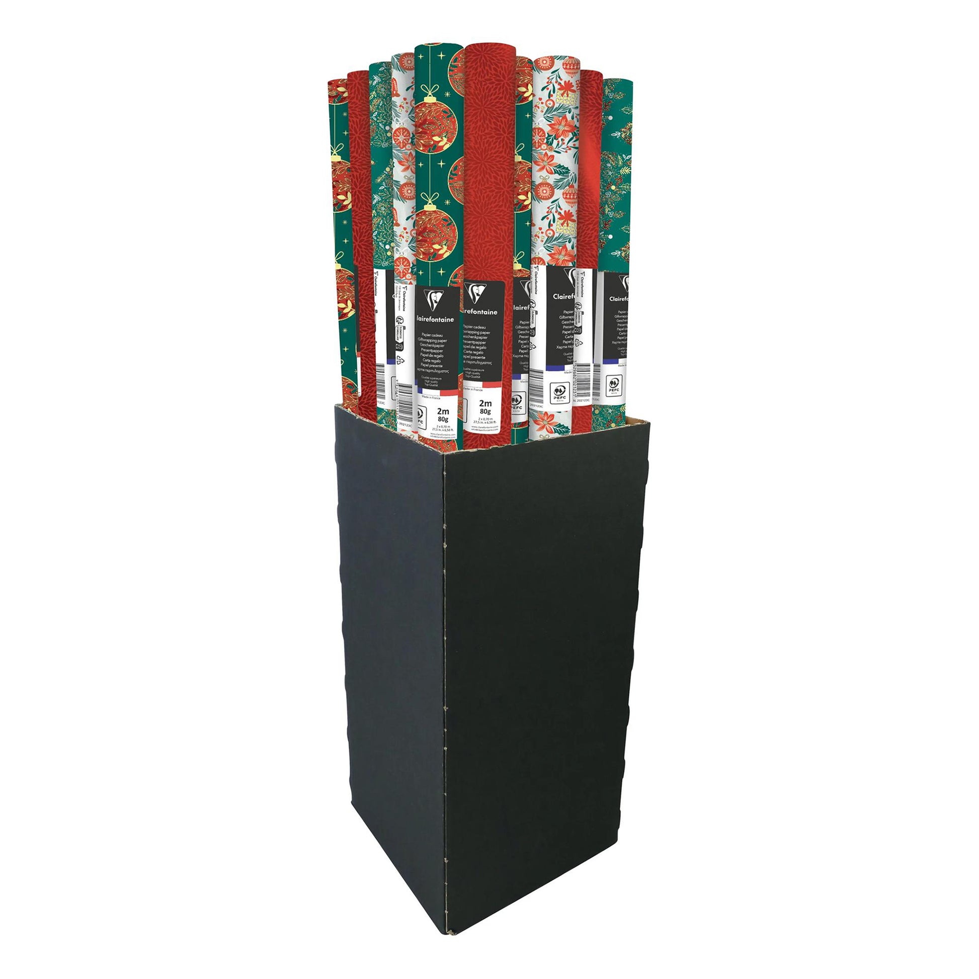 Clairefontaine Wrapping Paper Roll (2 metres) Christmas Elegance