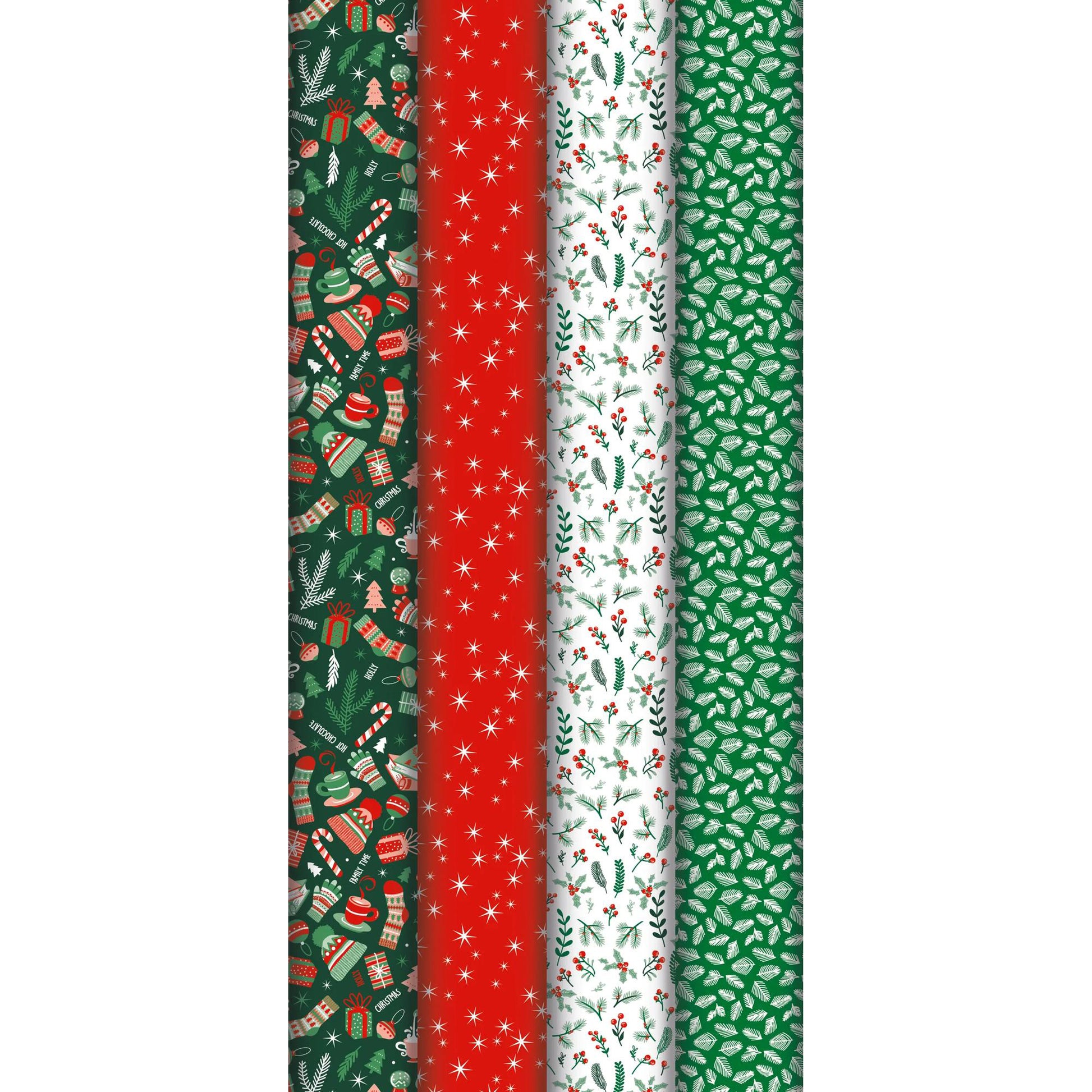 Clairefontaine Wrapping Paper Roll (2 Metres) Cosy Christmas