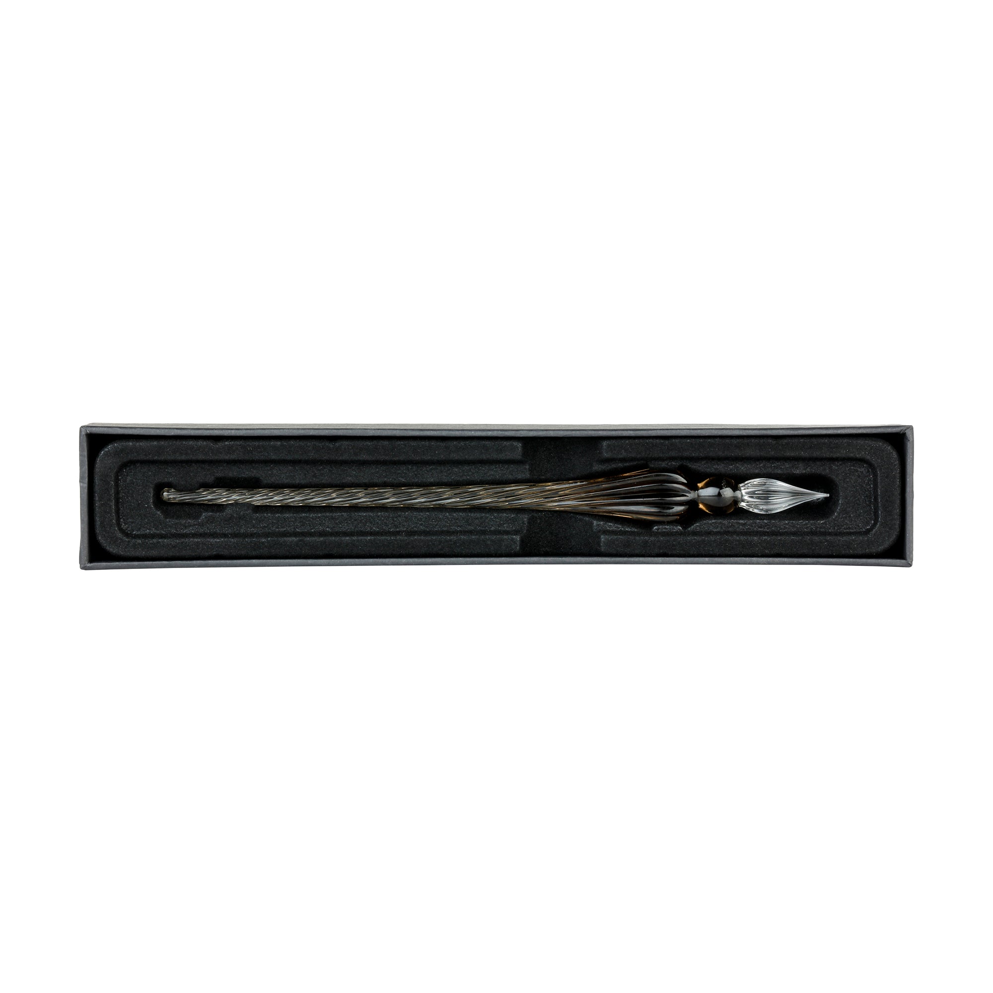 Jacques Herbin Round Glass Pen Black