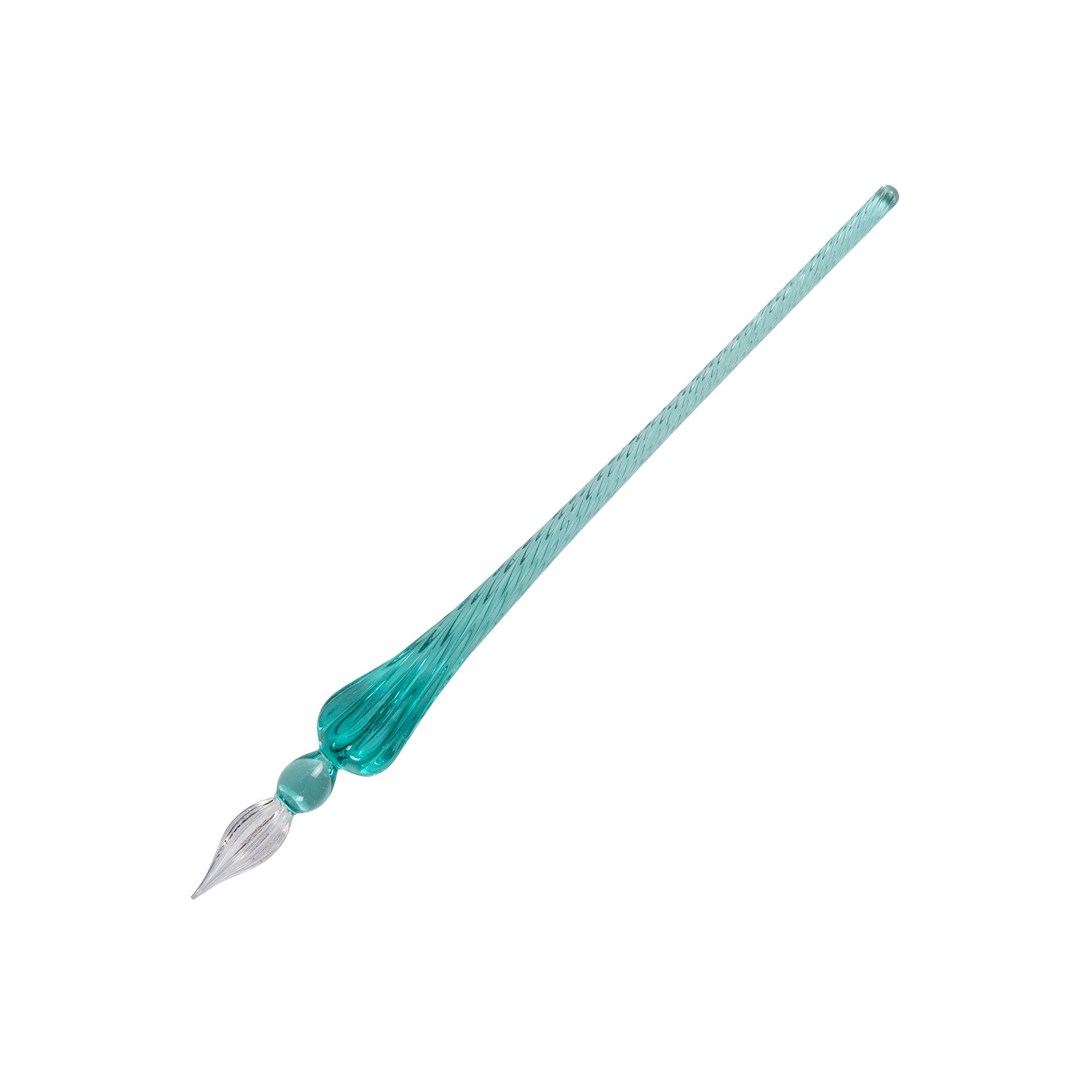Jacques Herbin Round Glass Pen Turquoise