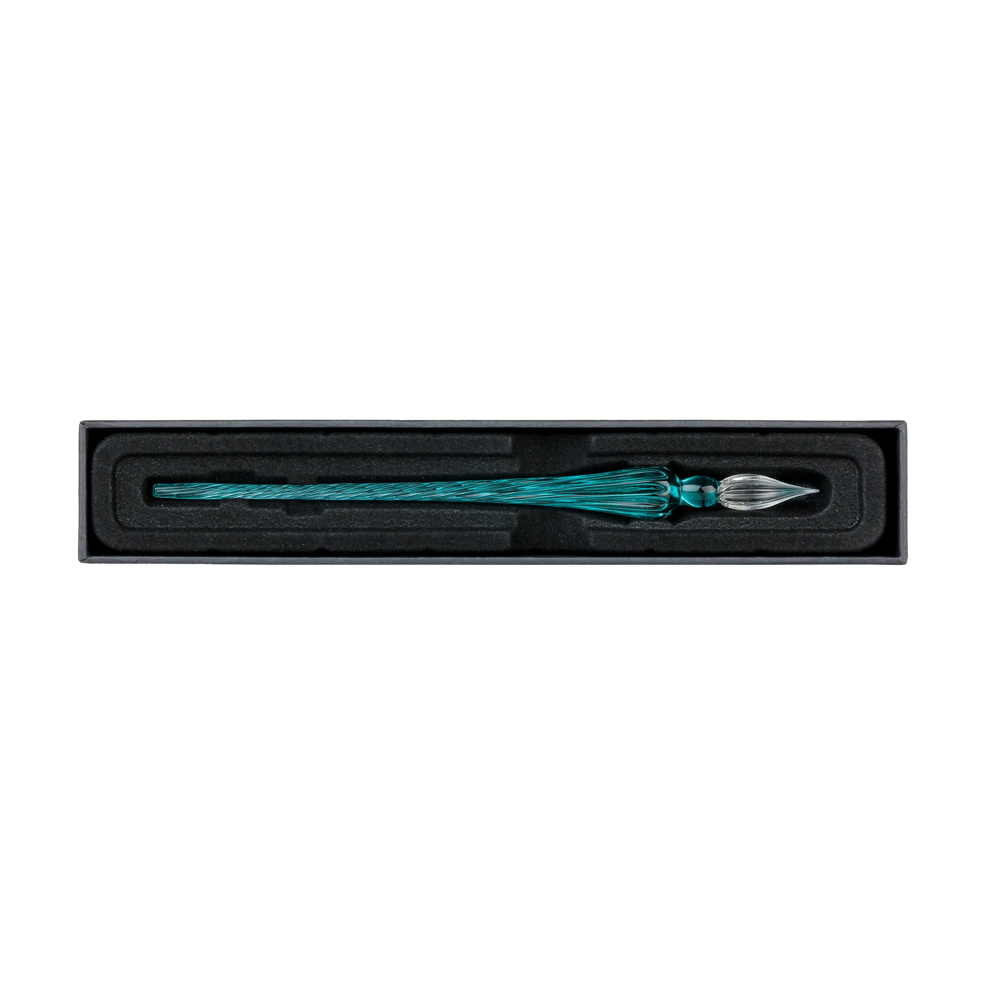 Jacques Herbin Round Glass Pen Turquoise