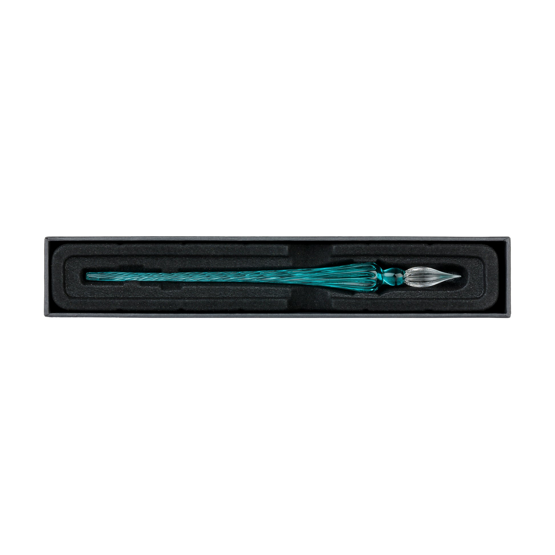 Jacques Herbin Round Glass Pen Turquoise